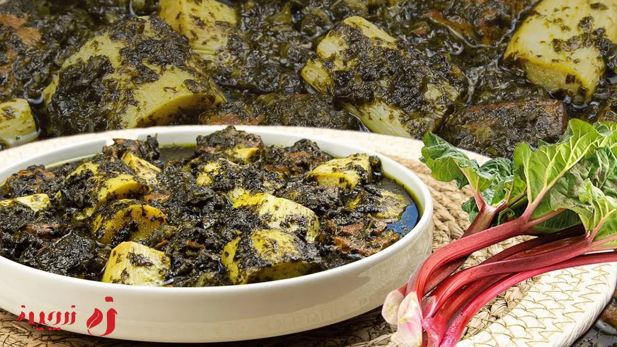 طرز تهیه خورش ریواس در خانه