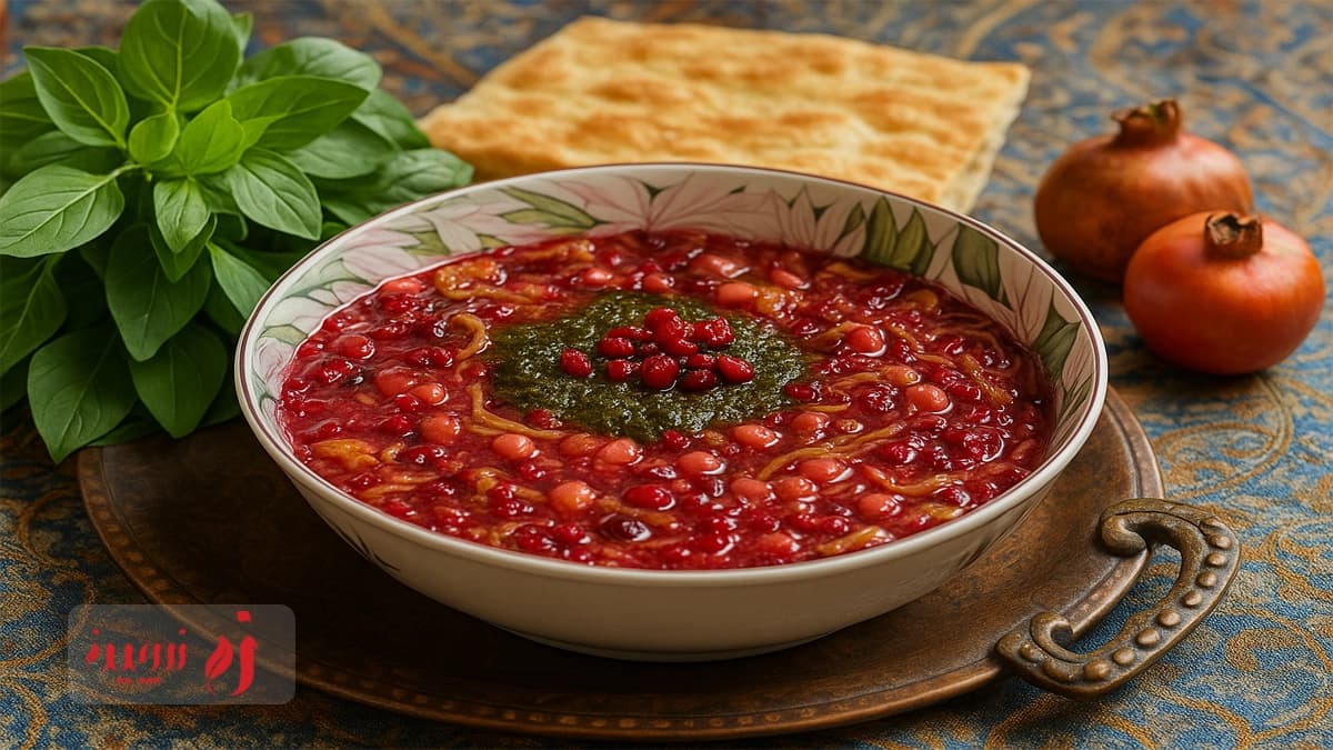 طرز تهیه آش زرشک خراسانی1