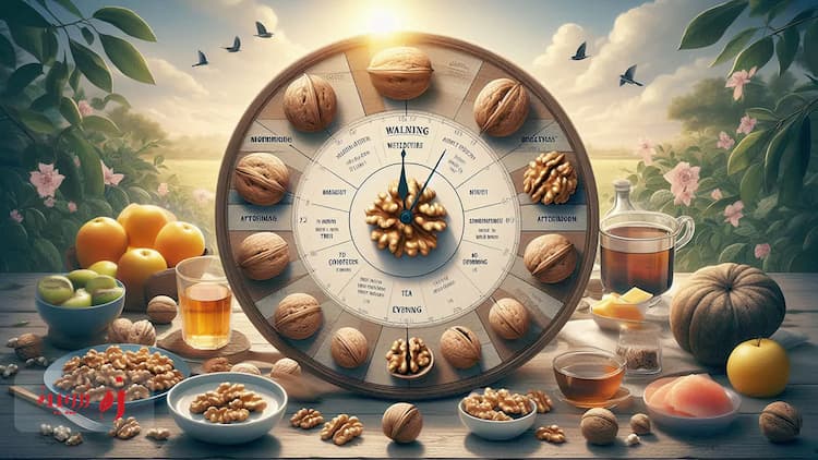 بهترین زمان مصرف گردو: صبحانه یا شام؟
