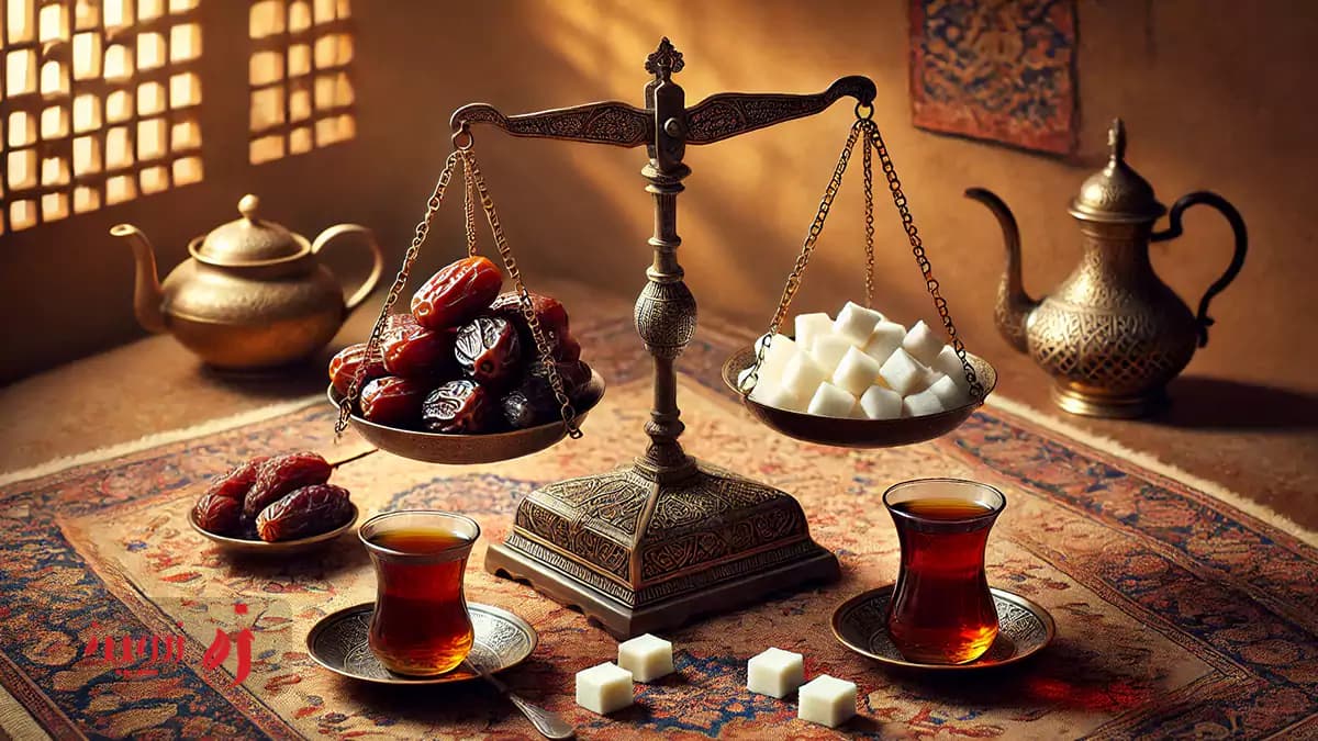 یک خرما چقدر کالری دارد؟ مقایسه‌ای دقیق با حبه قند و تاثیر آن بر رژیم غذایی1