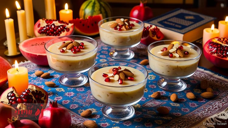 راز یک دسر خاص برای شب یلدا: ترکیب جادویی بادام و انار که همه را شگفت‌زده می‌کند!