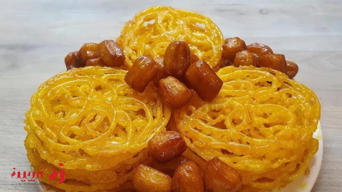 طرز تهیه زولبیا و بامیه | دستور مرحله به مرحله و ساده با نکات حرفه‌ای1