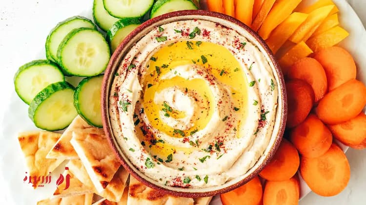طرز تهیه هوموس خانگی خوشمزه با گاز + عکس | 10 مدل متنوع از هوموس