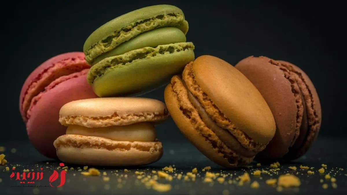 طرز تهیه ماکارون بادام به سبک فرانسوی1