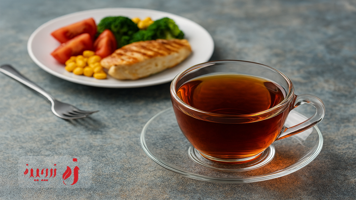 عوارض مصرف چای قبل و بعد از غذا