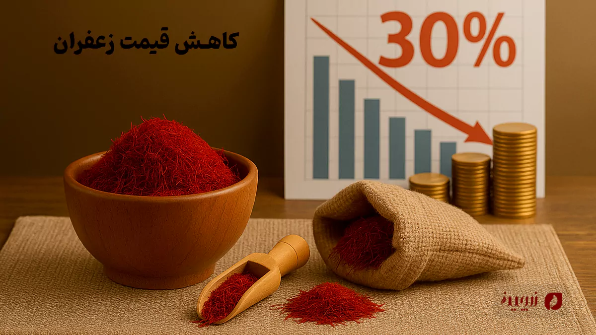 سقوط ۳۰٪ قیمت زعفران؛ تحلیل دلایل، واکنشها و سناریوهای آینده
