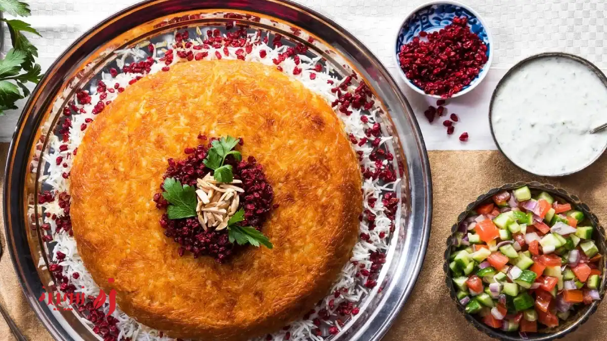 طرز تهیه ته چین مرغ ساده برای 4 نفر؛ دنیایی از عطر، رنگ و طعم ایرانی