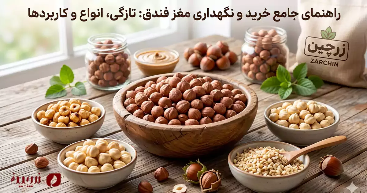 راهنمای کامل خرید و مصرف مغز فندق؛ از تشخیص کیفیت تا نگهداری