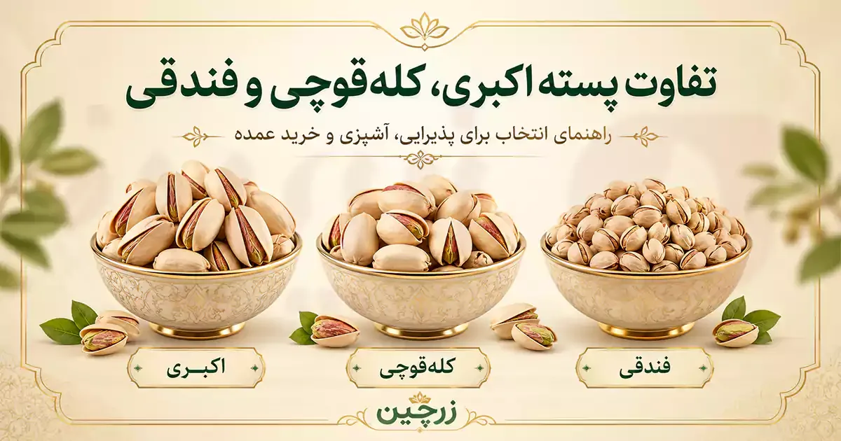 تفاوت پسته اکبری، کلهقوچی و فندقی؛ برای مهمانی، شیرینیپزی یا خرید عمده؟