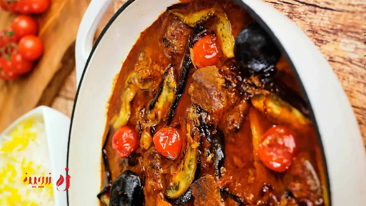 طرز تهیه غذای فوری با بادمجان