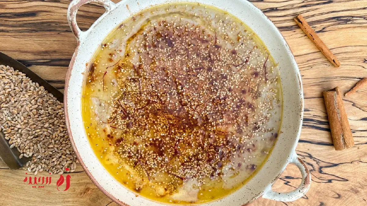 پخت حلیم گندم سنتی در خانه