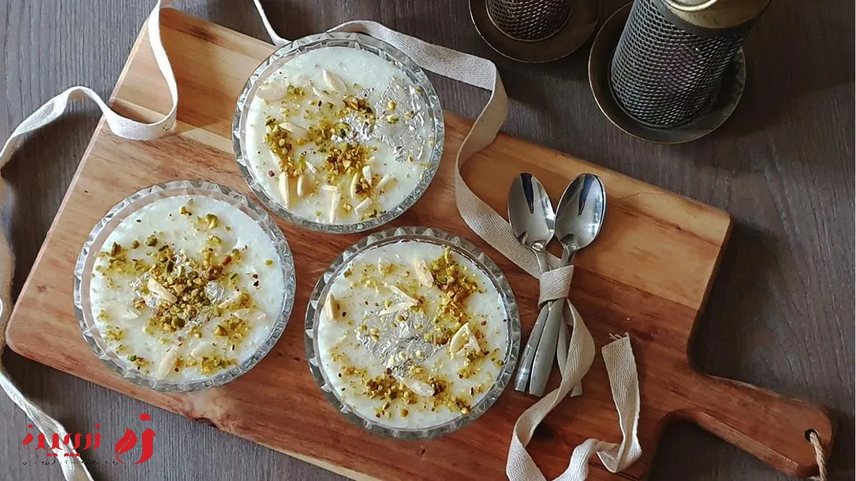 طرز تهیه فرنی