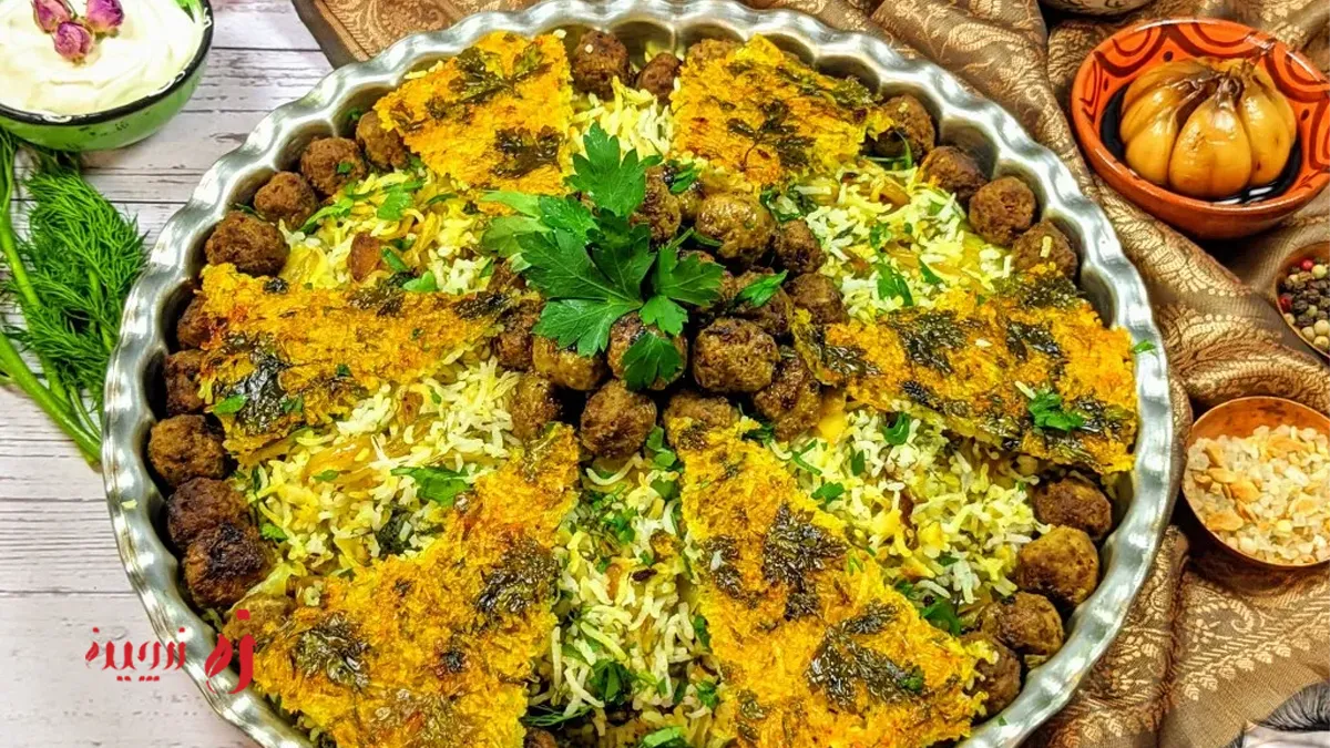 طرز تهیه کلم پلو شیرازی اصل مجلسی
