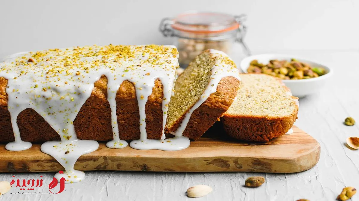طرز تهیه کیک پسته‌ ای