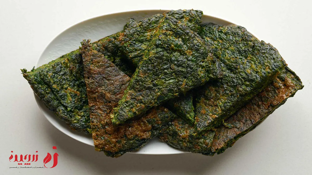 کوکو سبزی صبحانه برای کتوژینک